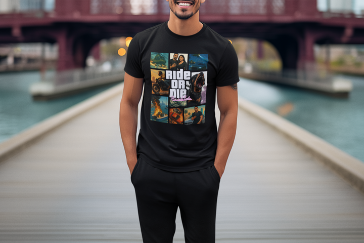 Personalised Vice Streets Collage T-Shirt