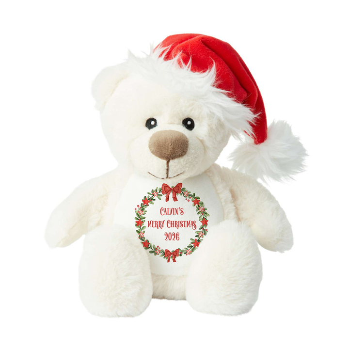 Personalisierter Weihnachtskranz Teddy