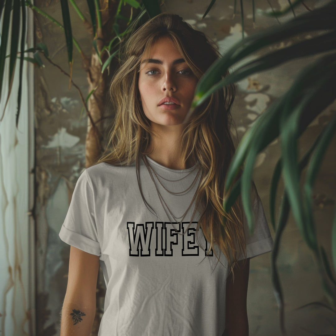 Wifey Unisex T - Shirt, Wife Anniversary Shirt, Trendy Wifey Tee, Bridal Party T - Shirt, Wedding Party Outfit Tee, Engagement Bride Shirt Gift - Gifts Handmade