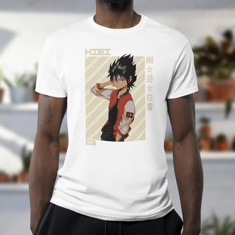 Yu Yu Hakusho - Hiei cream background T-Shirt - Gifts Handmade