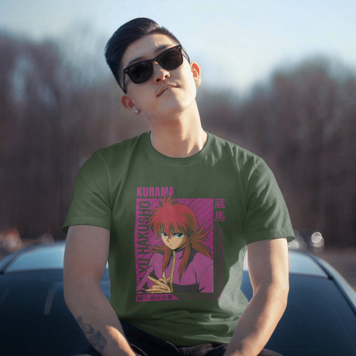 Yu Yu Hakusho - Kurama T-shirt - Gifts Handmade