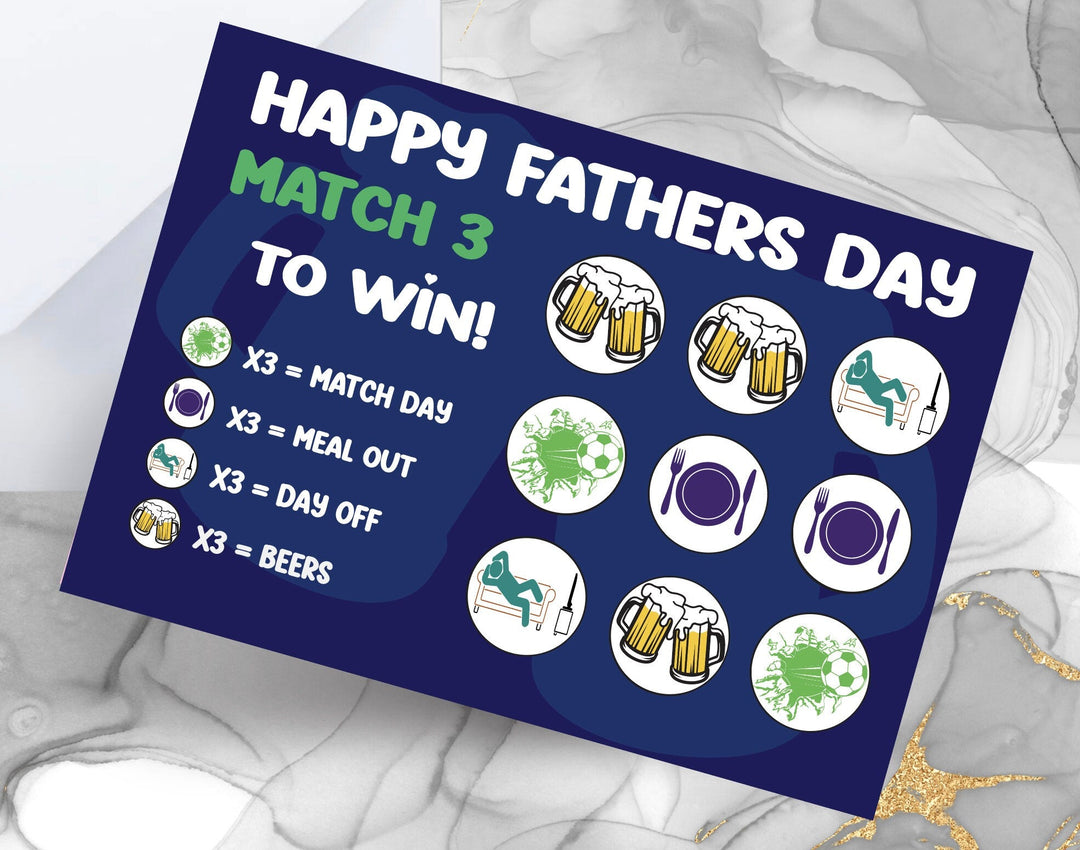 Fathers Day Scratch Card - Gifts Handmade