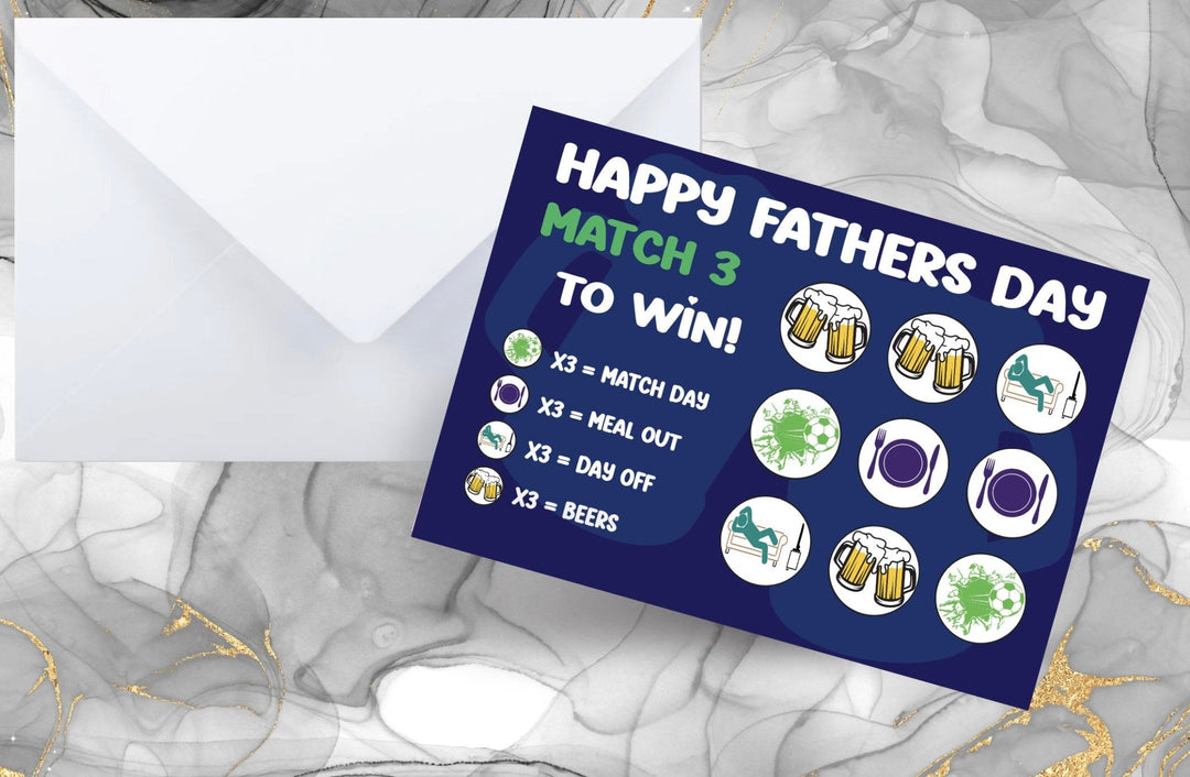Fathers Day Scratch Card - Gifts Handmade
