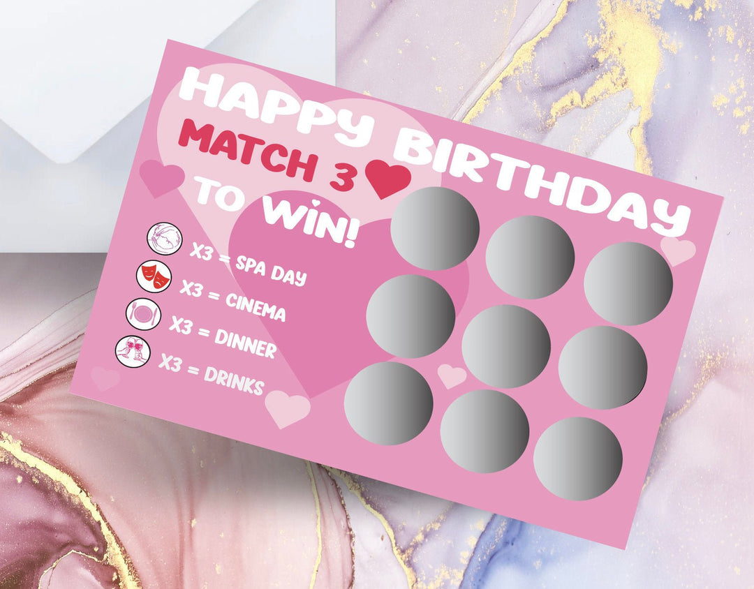 Happy Birthday Scratch Card For Her - Gifts Handmade