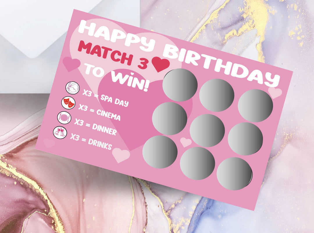 Happy Birthday Scratch Card For Her - Gifts Handmade