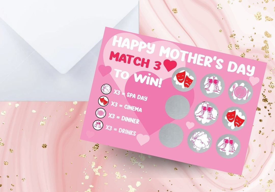 Mothers Day Scratch Card - Gifts Handmade