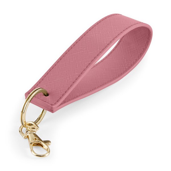 Name Vegan Leather Wristlet Keyring - Gifts Handmade