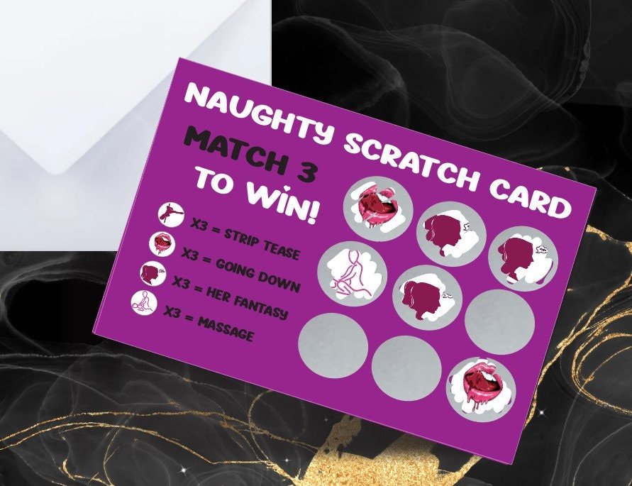 Naughty Scratch Card For Her - Gifts Handmade