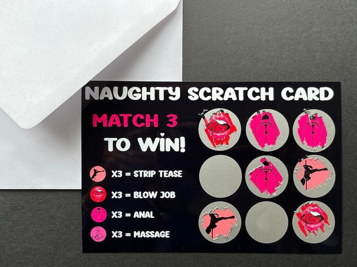 Naughty Scratch Card For Him - Gifts Handmade