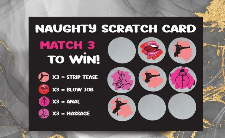 Naughty Scratch Card For Him - Gifts Handmade