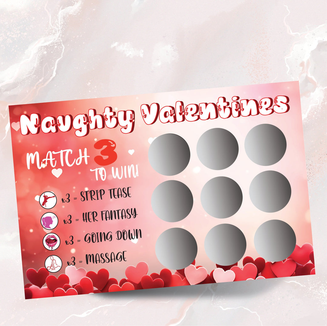 Naughty Valentines Scratch Card For Her - Gifts Handmade