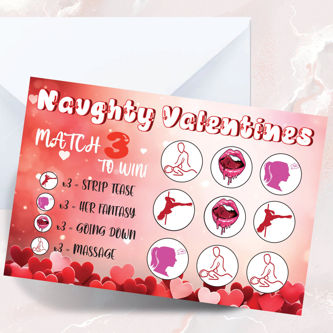 Naughty Valentines Scratch Card For Her - Gifts Handmade