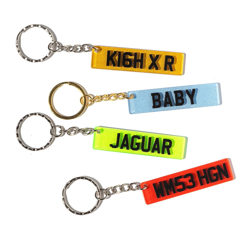 Number Plate Keychain - Gifts Handmade