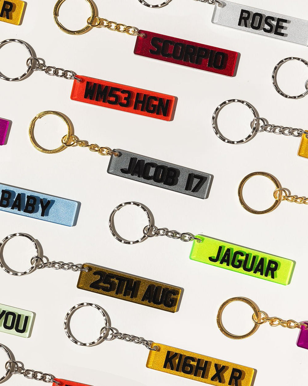 Number Plate Keychain - Gifts Handmade