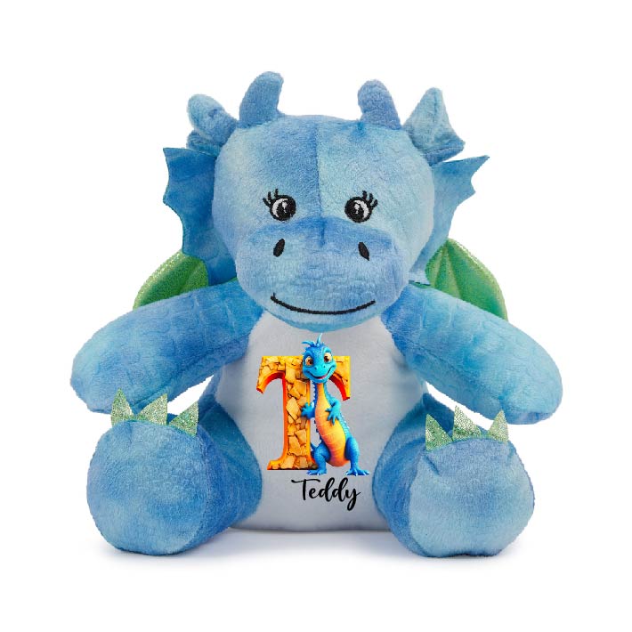 Personalised Dragon Letter Teddy - Gifts Handmade