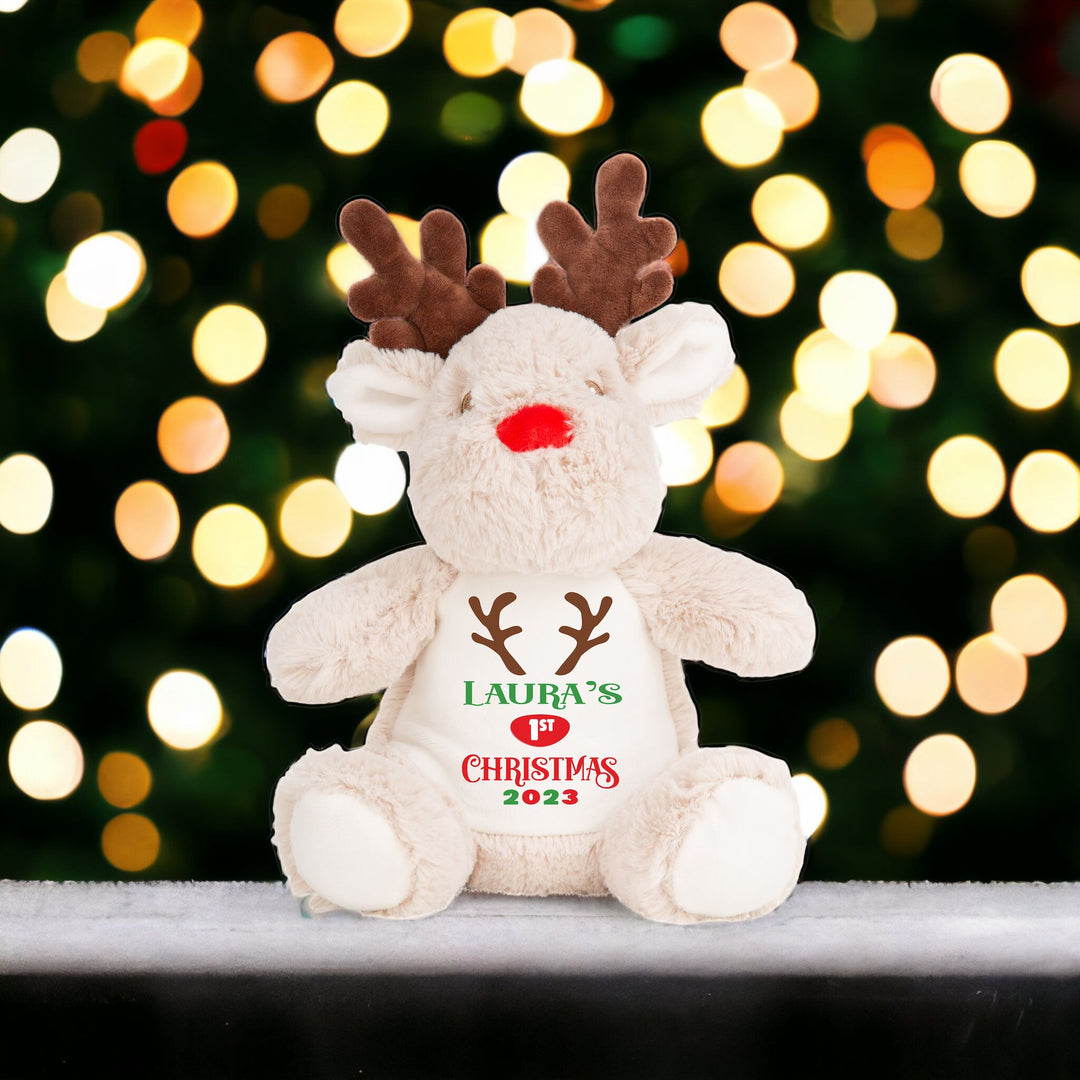 Personalised First Christmas Reindeer - Gifts Handmade