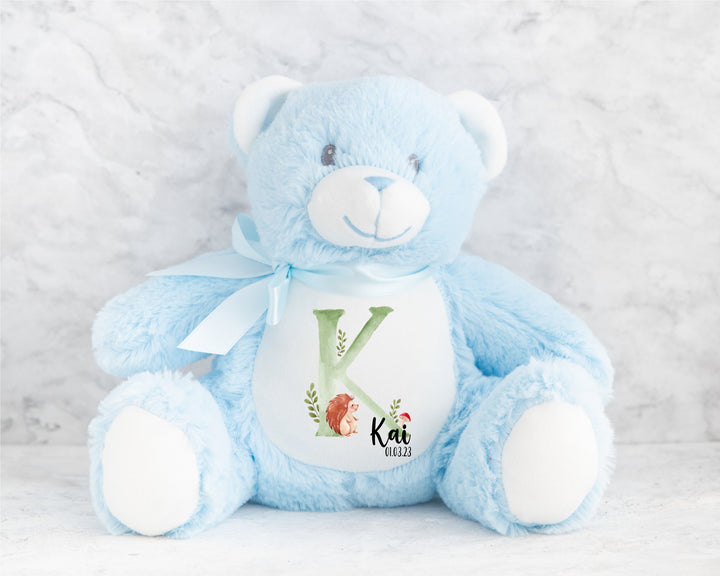 Personalised Green Letter Teddy - Gifts Handmade