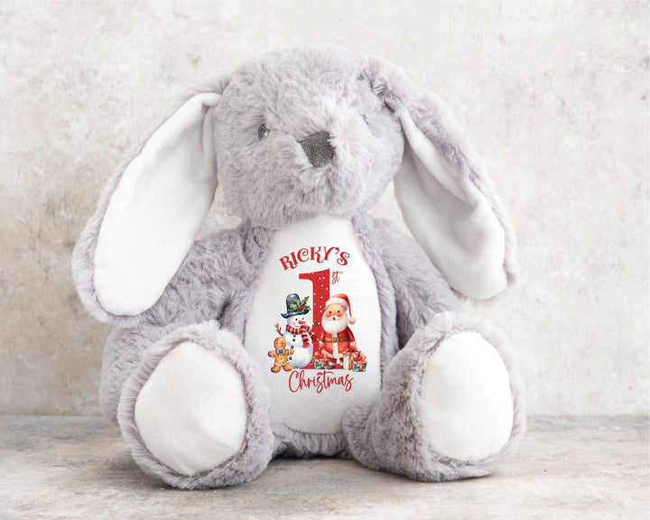 Personalised Red First Christmas Teddy - Gifts Handmade