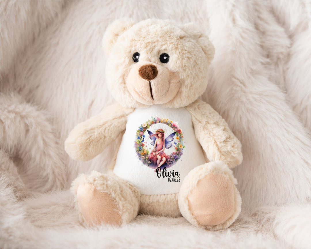 Personalised Watercolour Letter Teddy - Gifts Handmade