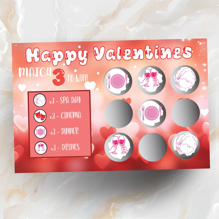 Valentines Scratch Card - Gifts Handmade