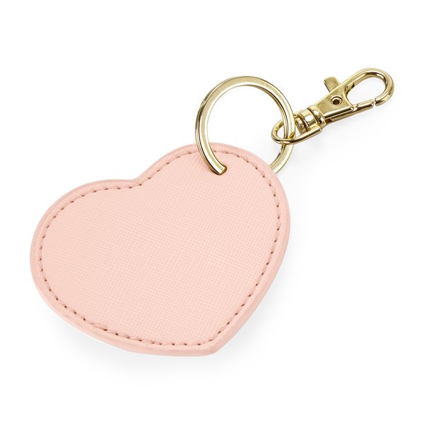 Vegan Leather Heart Keyring - Gifts Handmade